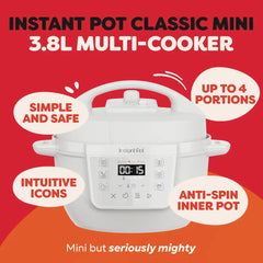 Instant Pot Classic Mini 3.8L Sea Salt White Multicooker