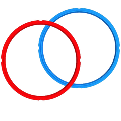 Instant Pot Sealing Ring Seal for 7.6 Liter Instant Pot (2 Pack, Red, Blue)