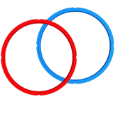 Instant Pot Sealing Ring Seal for 3 Liter Instant Pot (2 Pack, Red, Blue)