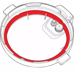 Instant Pot Sealing Ring Seal for 3.8 & 5.7 Liter Instant Pot (2 Pieces, Red, Blue)