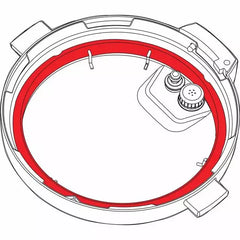 Instant Pot Sealing Ring Seal for 7.6 Liter Instant Pot (2 Pack, Red, Blue)
