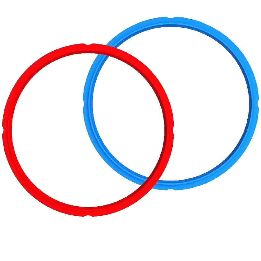 Instant Pot Sealing Ring Seal for 3.8 & 5.7 Liter Instant Pot (2 Pieces, Red, Blue)